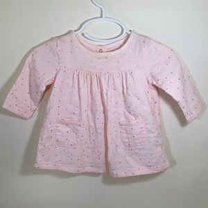 Aden + Anais Pink Dress - 0-3 mos.